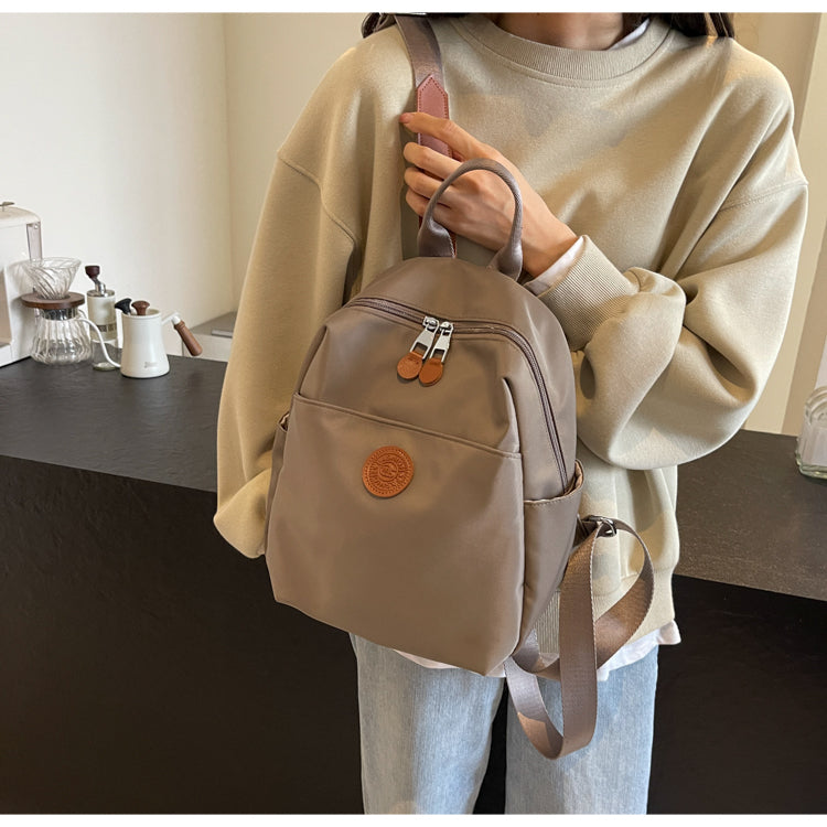 High Quality Soft Nylon Simple Fashion Backpacks (White)