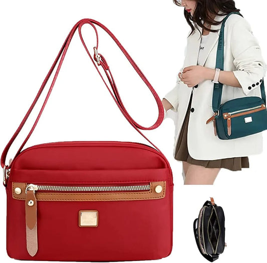 Lightweight Portable Shoulder Bag (maroon )