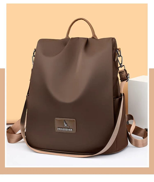 Texture Oxford Cloth Women’s Backpack (Coffee)