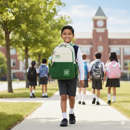 Cute Large School Backpack (Green)