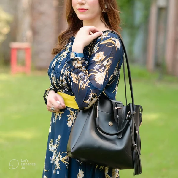 3pcs Combo Women Best Leather Tote Bag (Deep Coffee)