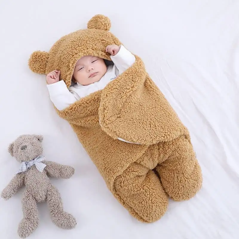 Newborn Soft Baby Blanket (Brown)