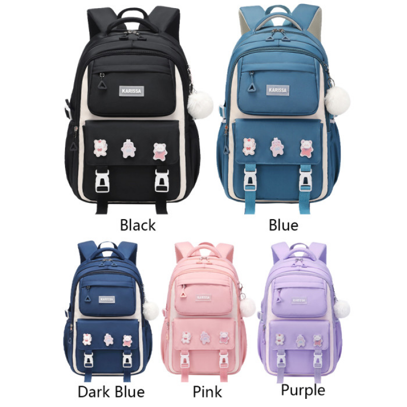 Kids Backpack Children School Bags Waterproof School Book Bag (Blue)