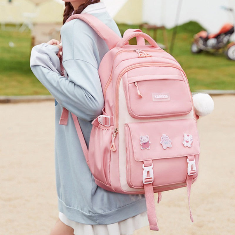 Kids Backpack Children School Bags Waterproof School Book Bag (pink)