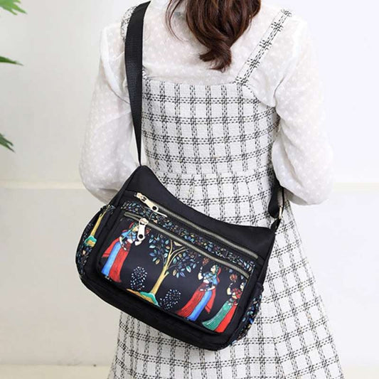 Korean crossbody shoulder bag (Black)