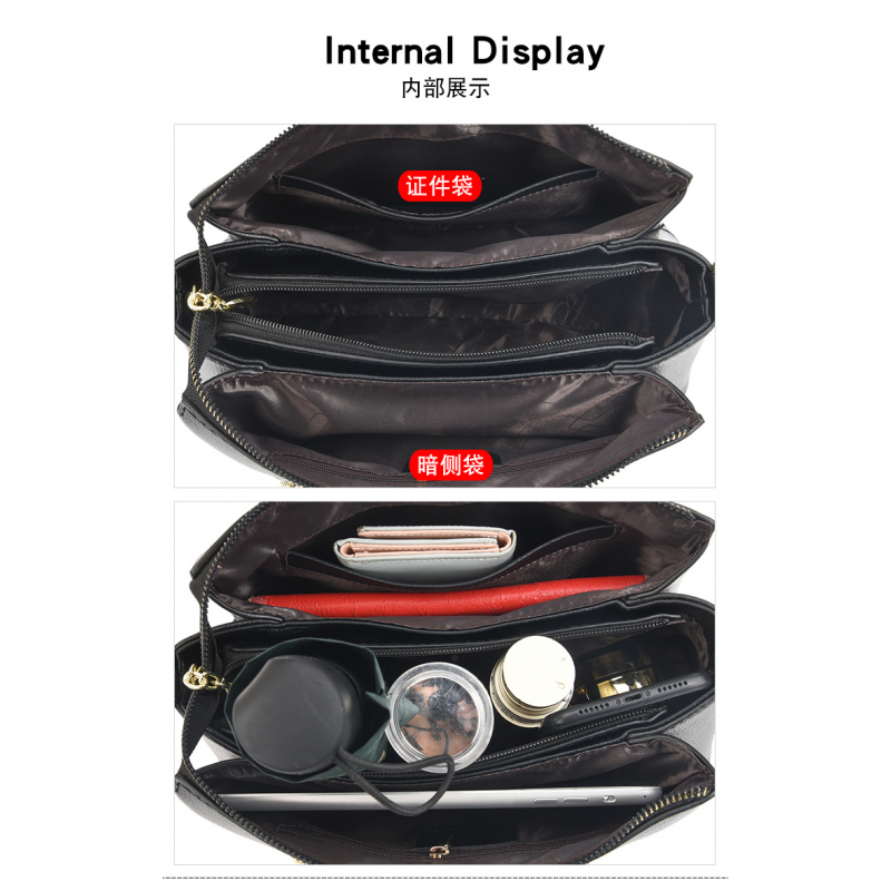 Woman Shoulder and Handbags (Black)