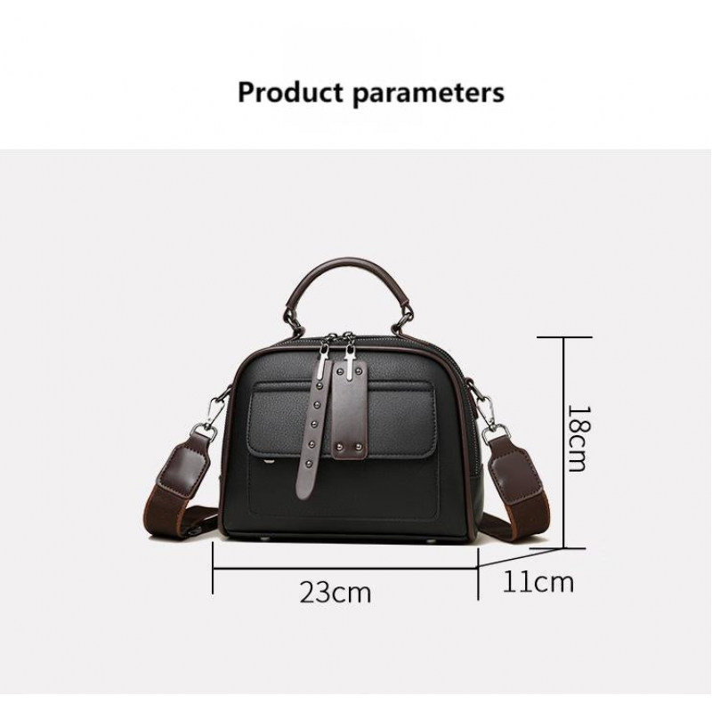 Genuine Soft Leather Handbag (Brown)