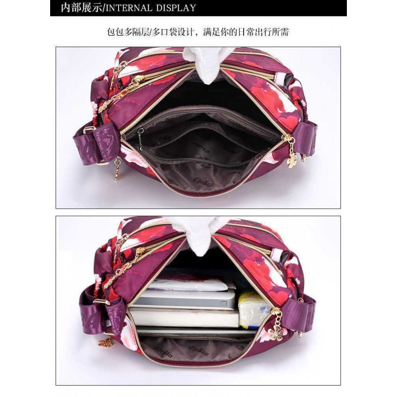 Korean crossbody shoulder bag (red)
