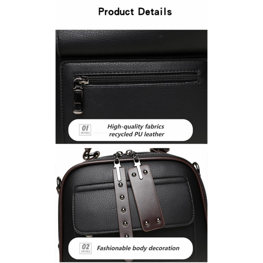 Genuine Soft Leather Handbag (Coffee)