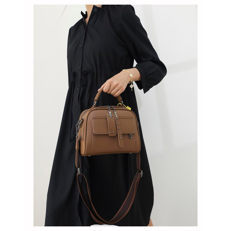 Genuine Soft Leather Handbag (Coffee)