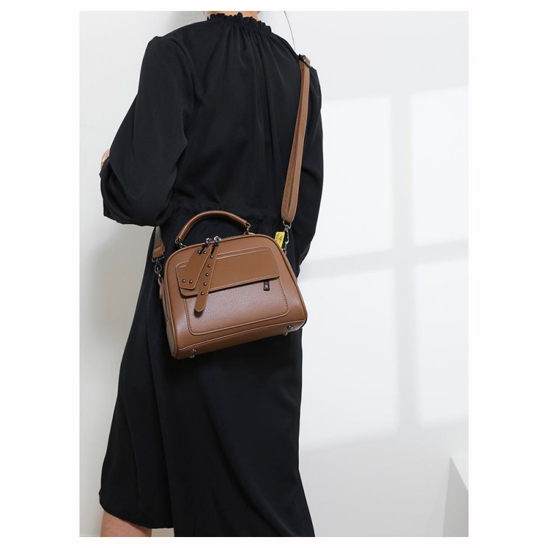 Genuine Soft Leather Handbag (Coffee)