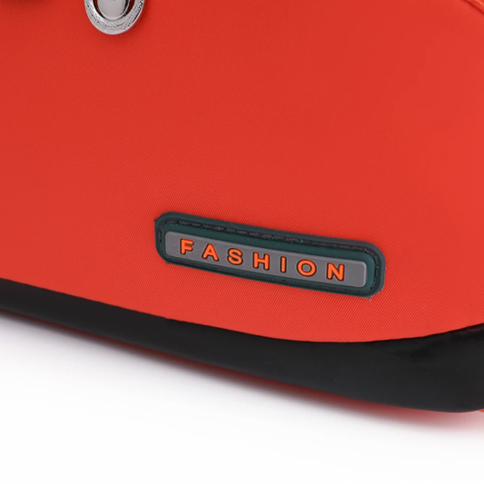 Oxford Cloth Messenger Handbag (Red)