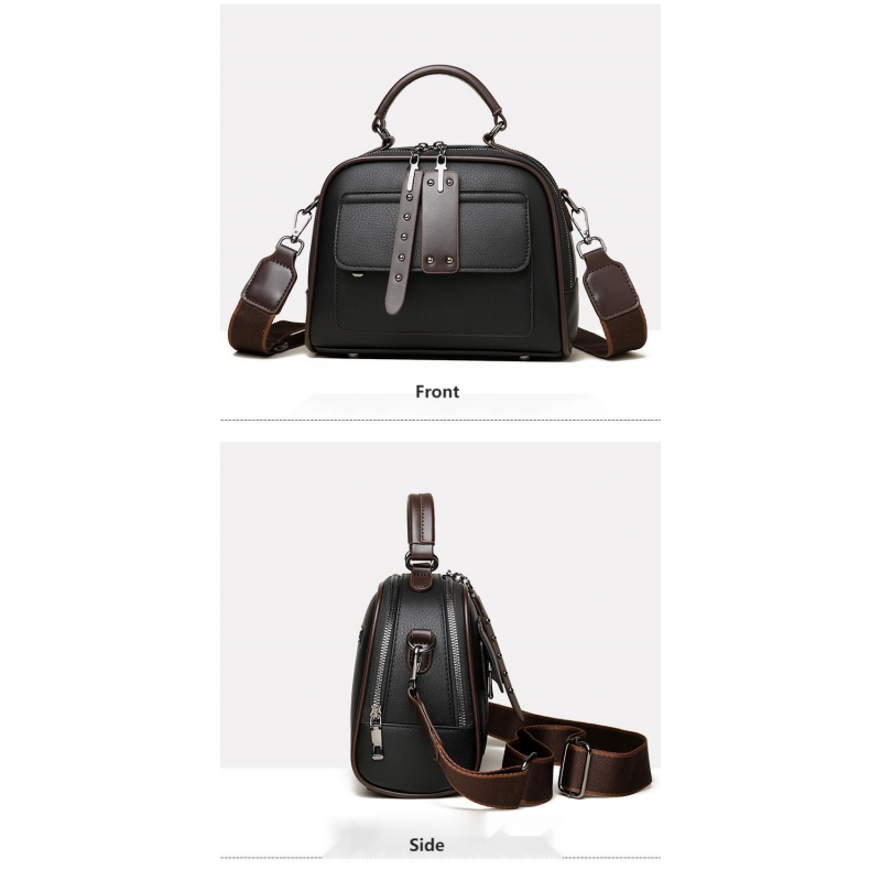 Genuine Soft Leather Handbag (Coffee)