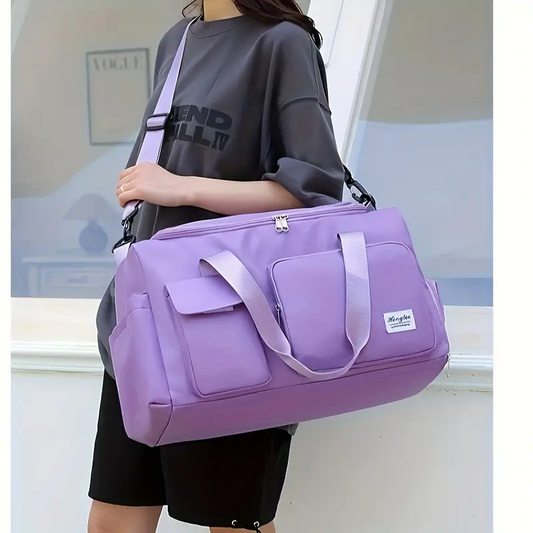 Fashionable Large Capacity Travel Bag (Light purple)