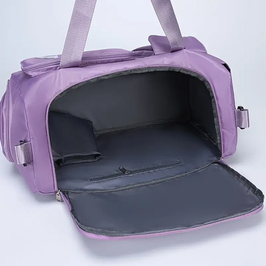 Fashionable Large Capacity Travel Bag (Light purple)
