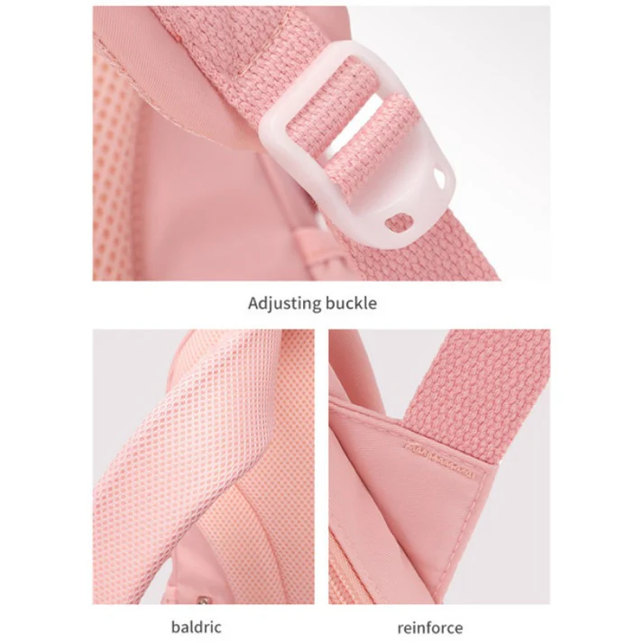 Kids Backpack School Bags Waterproof (Baby Pink)