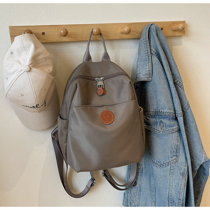 High Quality Soft Nylon Simple Fashion Backpacks (Grey)