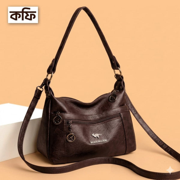 Stylish Soft leather Hand bag (Coffee)