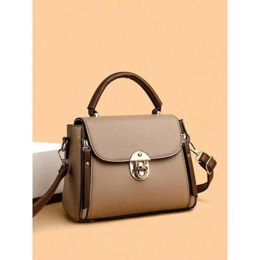 High Quality pu Leather Kangaroo2 Handbag (Cream)