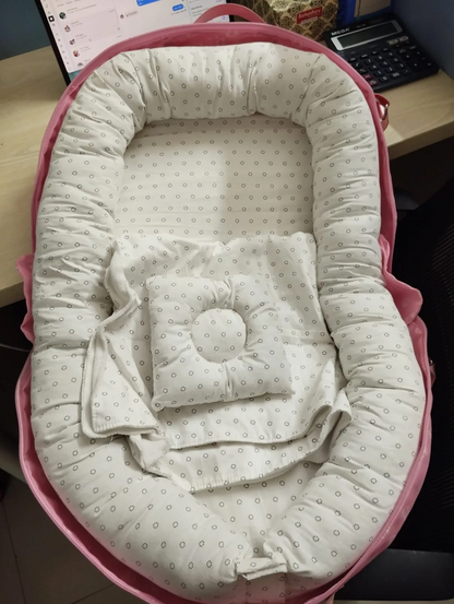Baby Nest & Carry Bag (Light pink)