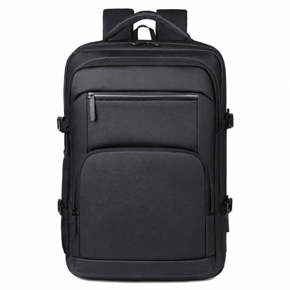 Travel & Laptop Backpack Large Capacity Business Office Bag (Black)