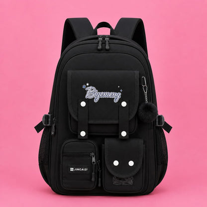 Student School Bag For High School & Primary School (Black)