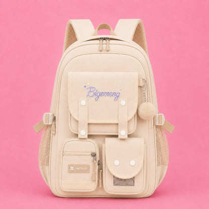 Student School Bag For High School & Primary School (Classic Grey)