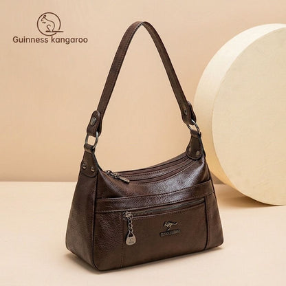 Stylish Soft leather Hand bag (Coffee)