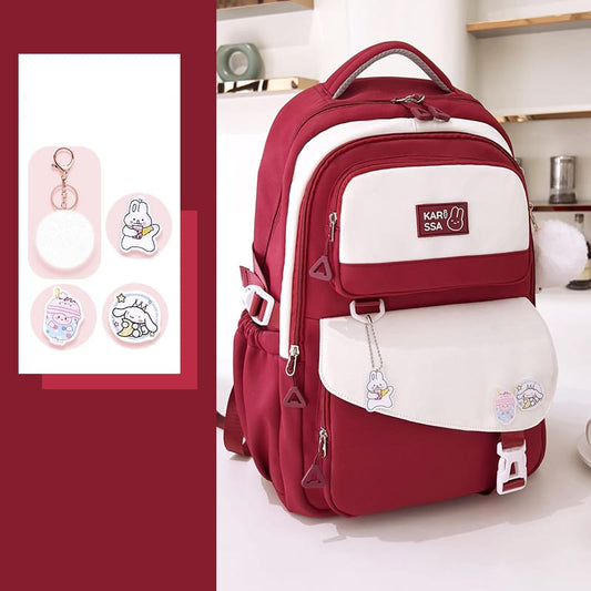 Waterproof Children Premium School Bag (Red)