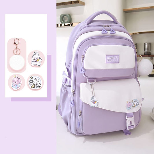 Waterproof Children Premium School Bag (Purple)