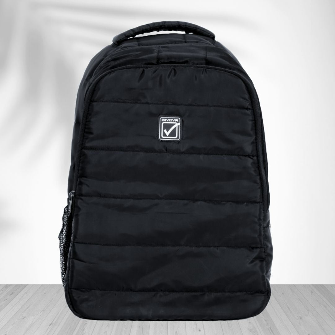 Givova Holland Quilted Padded Backpack Givova Unisex Multipocket Waterproof Black Backpack