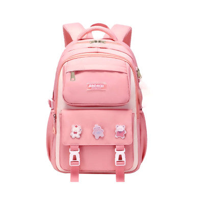 Kids Backpack School Bags Waterproof (pink)