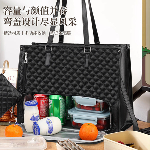 Office - Travel Tote Bag with Lunch Compartment Laptop Bag