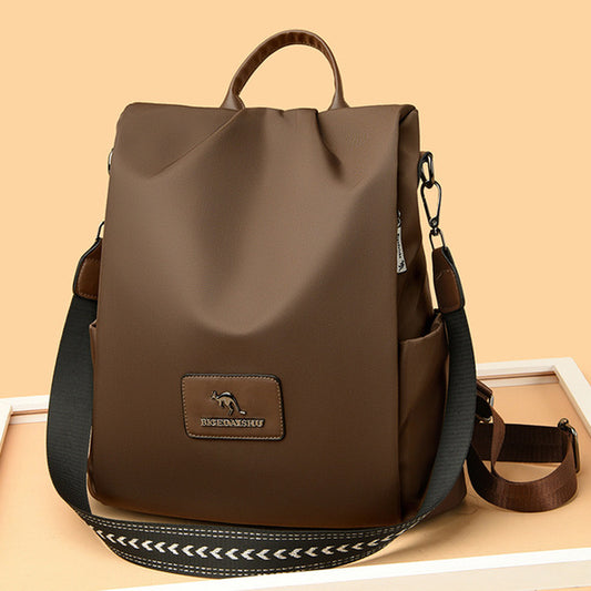 Texture Oxford Cloth Women’s Backpack (Coffee)