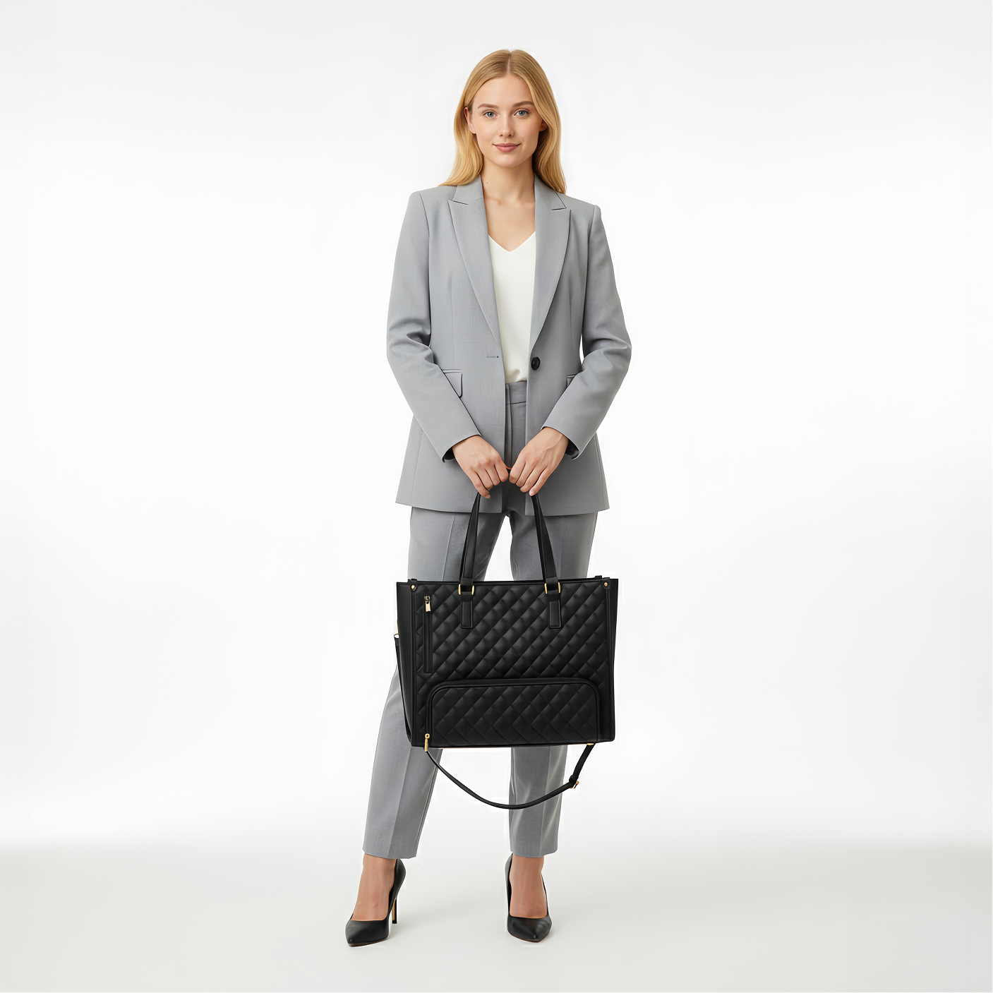 Office - Travel Tote Bag with Purse bag+Lunch Compartment Laptop Bag