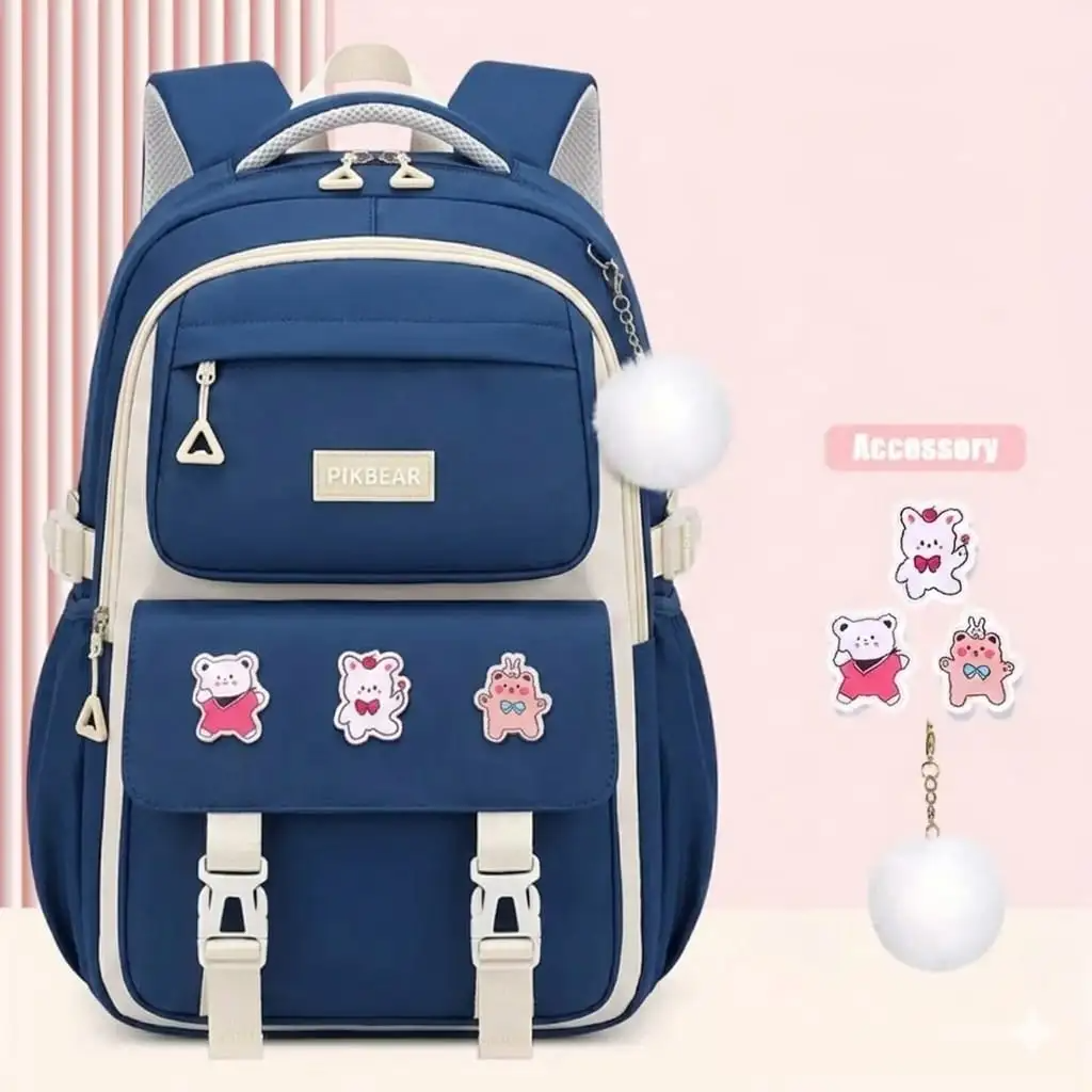 Kids Backpack School Bags Waterproof (Blue)
