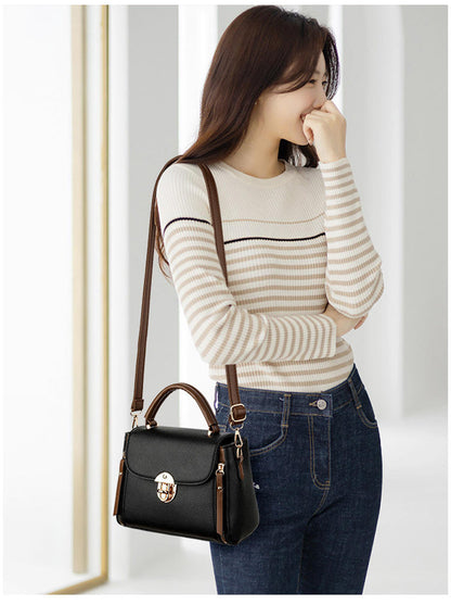 High Quality pu Leather Kangaroo2 Handbag (Black)