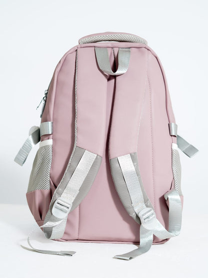 Collection Brand Waterproof School Bag (Soft Pink)