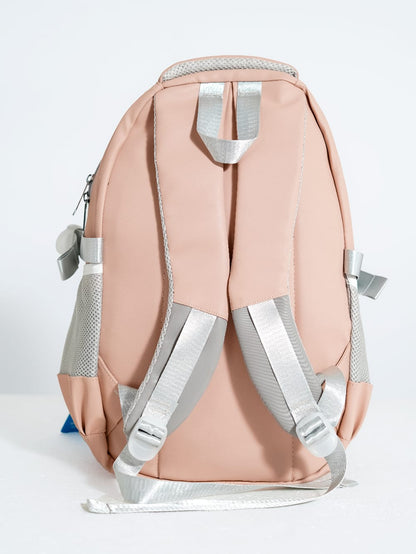 Collection Brand Waterproof School Bag (Peach Pink)