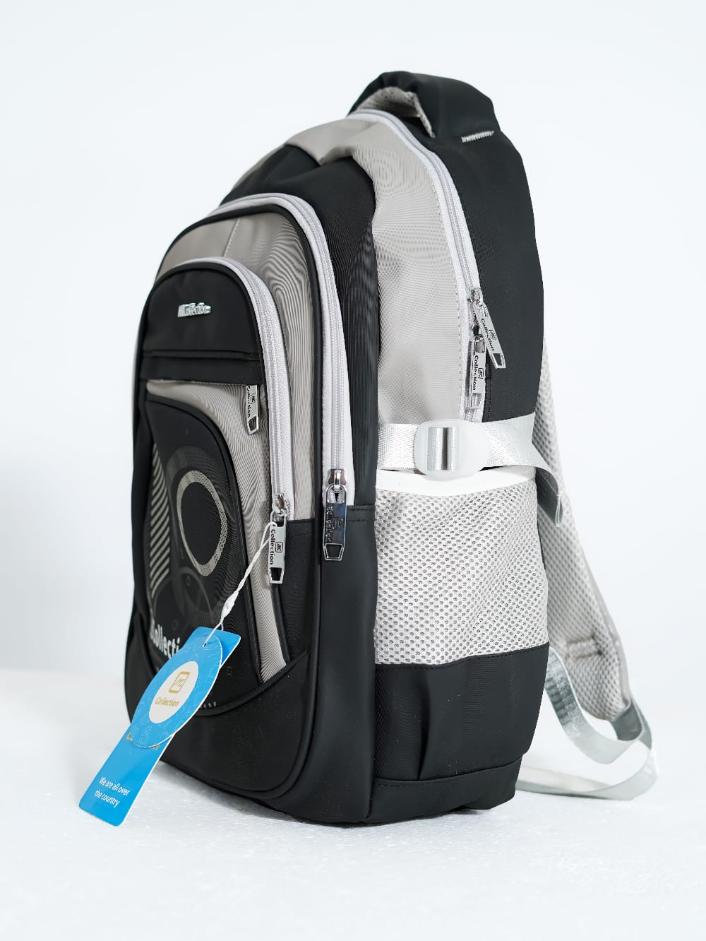 Collection Brand Waterproof School Bag  (Black)
