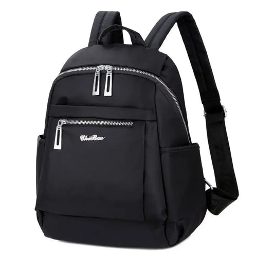 Durable Waterproof Nylon Backpack (Black)
