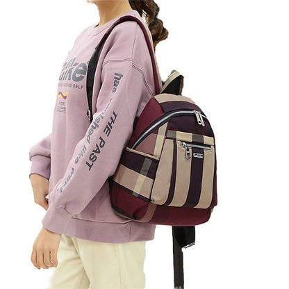 Durable Waterproof Nylon Backpack (Black)