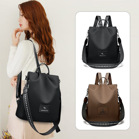 Texture Oxford Cloth Women’s Backpack (Black)