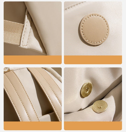 High Quality Soft Nylon Simple Fashion Backpacks (White)