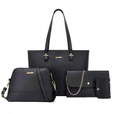 4pcs  Combo Women Tote Bag (Black)