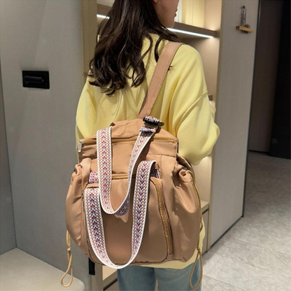 Women Travel Work Multi Pocket Daypack (Sky blue)