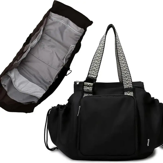 Women Travel Work Multi Pocket Daypack (Black)