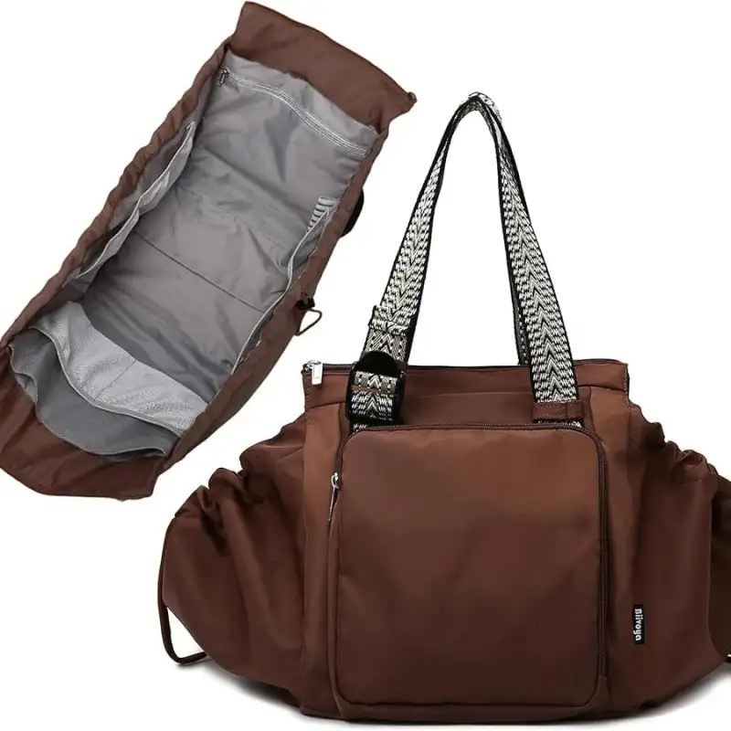 Women Travel Work Multi Pocket Daypack (Coffee)