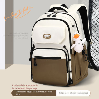 Waterproof with stain-resistant school backpacks (olive)