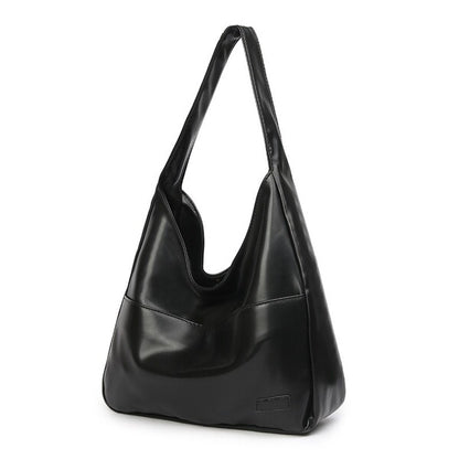 New Style Large-Capacity Retro Shoulder Bag Casual (Black)